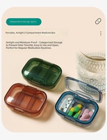 Boîte à pilules portable de voyage à 3 compartiments, étanche, personnalisable, pour une utilisation quotidienne