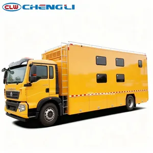 Camión de Camping Móvil Sinotruk Howo para 8-20 Personas, Vehículo de Rescate de Emergencia, Vehículo de Alojamiento de Campo en Venta - Product Image 4