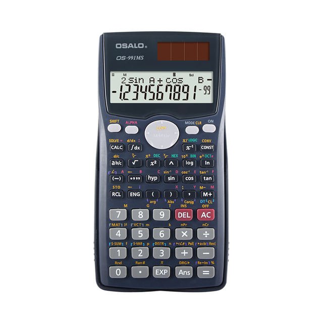 OS-991MS High-End Professional Scientific Calculator 401 Functions Durable Plastic for School Students