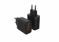 Nouveau modèle de chargeur QC PD 45W 50W 65W 2C+A GaN, chargeur super rapide pour iPhone 15 16 17