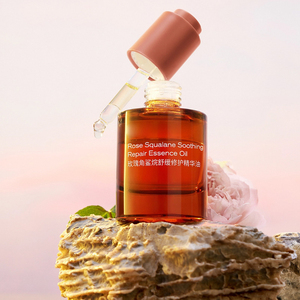 Frascos de Vidrio para <span class=keywords><strong>Aceite</strong></span> Esencial con Gotero, 30 ml, 1 Onza, Pared Gruesa, Fondo Grueso, Color Rojo Ámbar Degradado, para Cosméticos - Product Image 6