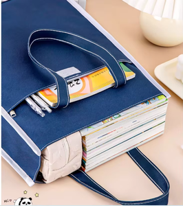 Bolsa de archivo de mano de Papá Noel para regalo de Navidad, bolsa de archivo <span class=keywords><strong>Oxford</strong></span> de doble capa personalizada, bolsa de almacenamiento portátil, suministros escolares y de oficina - Product Image 6