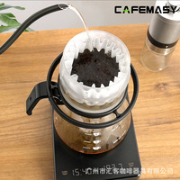Filtre à café en résine à dégoulinement manuel, style pommeau de douche, pour un service facile, accessoire de café en acrylique pour le versement direct, direct usine