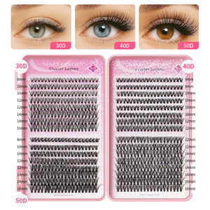 STARSCOLORS DIY Cluster Lashes Trays Pre Cut Segment Private Label Promade Fans Press on Eyelashes Books Lash Extension Kit - Product Image 2