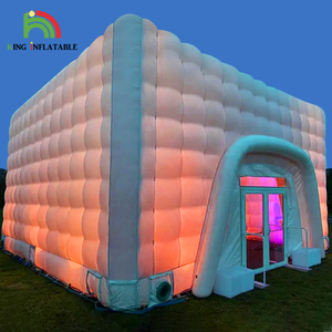 Grande <span class=keywords><strong>Tenda</strong></span> Gonfiabile <span class=keywords><strong>Bianca</strong></span> per Eventi e Feste a Noleggio Commerciale, Discoteca Gonfiabile in Tessuto Oxford di Nylon con Luce a Led - Product Image 3
