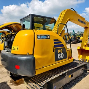Mini-excavatrice sur chenilles d'occasion Komatsu PC60 6 tonnes Moteur Boîte de vitesses Pompe Roulement Prix bas Remise à vendre - Product Image 5