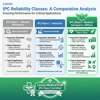 PCB Médico Personalizado, PCBA ISO13485, Clase 3 IPC, 1-20 Capas, Alta Fiabilidad, FR4 Poliimida, OEM ODM Lierxin LEX-MED-01 ENIG RoHS