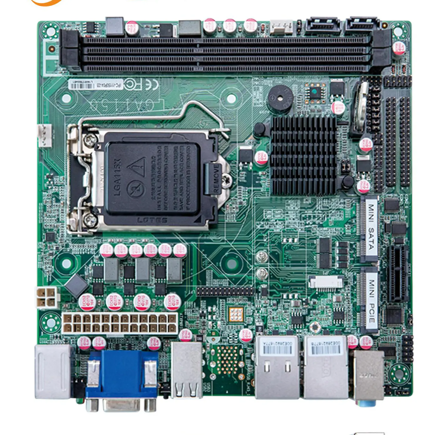 LGA1151 I3/I5/I7 CPU Emedded Motherboard Industrial Process Control Host MINI-ITX Desktop Motherboard