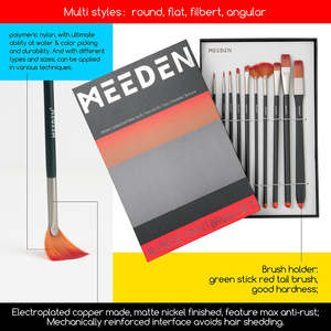 Meeden Acryl Schilderij Set Met Tekening Ezel Penselen Palet Canvas Paneel Accessoires Voor Kunstenaar - Product Image 6