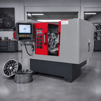 Tour de découpe automatique de diamants Gookii pour jantes en alliage |   Machine de réparation et de remise à neuf de jantes CNC