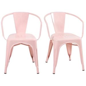 كرسي توليكس معدني بمسند ذراع للاستخدام التجاري، مناسب لغرفة الطعام وغرفة المعيشة والحديقة والشرفة - Product Image 5