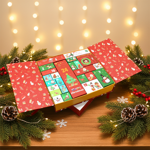 Calendario dell'Avvento Vuoto Personalizzato 12/24 Giorni, Scatole Regalo Misteriose con Chiusura Magnetica - Product Image 1