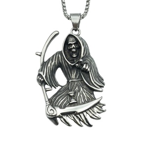 แหวนสแตนเลส 316L สำหรับผู้ชาย ขายส่ง สไตล์โกธิค หลากหลายแบบ แหวนรูปหัวกะโหลกสไตล์ไบค์เกอร์ วินเทจ แหวนสไตล์ไวกิ้ง เครื่องประดับสำหรับผู้ชาย จี้ห้อยคอ - Product Image 3