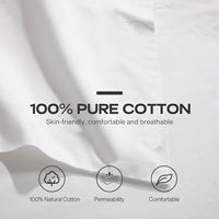 Ensemble de housse de couette brodée 100% coton 300tc satiné, taille king, pour hôtel, toutes saisons