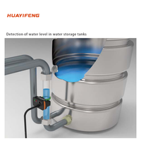 HUAYIFENG DC12 ~ 24V capteur de niveau d'eau sorties NPN PNP diamètre extérieur du tuyau applicable 6-13mm capteur de niveau de tube transparent