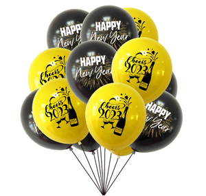 Scintillant bonne année 2023 papier bannière drapeau feu d'artifice cadeau <span class=keywords><strong>champagne</strong></span> guirlande et ballons à air pour le jour <span class=keywords><strong>de</strong></span> l'an fête décor - Product Image 3