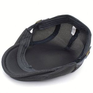 Boina de golf personalizada para hombre, gorra de sol estilo Ivy, gorra de malla, boina de algodón, gorra casual puntiaguda para hombre, gorra transpirable de pico de pato para exteriores. - Product Image 4