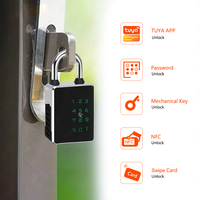Eseye Tuya Smart Life, cadenas intelligent numérique étanche IP65, cadenas intelligent biométrique à empreintes digitales