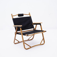 Chaise de camping pliante légère en alliage d'aluminium Kermitt, chaise de réalisateur pour l'extérieur