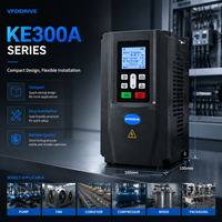 Convertisseur de fréquence AC industriel KE300A monophasé/triphasé 220V-380V avec écran LCD pour pompes, ventilateurs, convoyeurs et automatisation d'usine