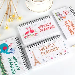 YuBon Kawaii Notebook Portable Agenda Diary Journal Weekly Monthly Planner students Organizer Schedule School Stationary Gift
