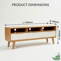 Meuble TV en bambou, style moderne et minimaliste, pour petit appartement ou hôtel, table basse, armoire de rangement, combo pour salon, centre de divertissement