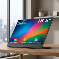 Moniteur portable 15,6 18,5 pouces 100Hz 1080p/4K IPS pliable, écran de jeu Type C, deuxième écran pour ordinateur portable PC