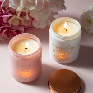 <span class=keywords><strong>Nouvelle</strong></span> bougie aromathérapeutique à l'odeur agréable avec gravure au laser de motifs de confession intégrée à des lumières LED, pour la fête de Tanabata et la Saint-Valentin - Product Image 2