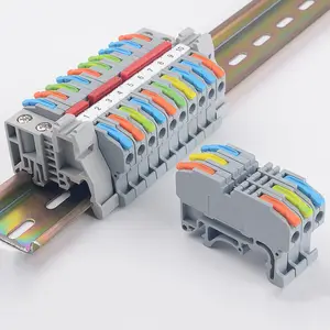 Nouvelle Arrivée Push En Fil Connecteur 2.5mm Électrique Câble Largement disponible Bornes De Fil Rapide Rail Din Connecteur