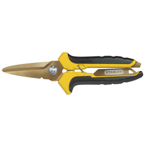 Tijeras Stanley Tinsmith de Acero al Carbono con Borde Liso, Grado Industrial, Mango de Agarre Suave, Herramienta de Corte Multiusos - Product Image 1