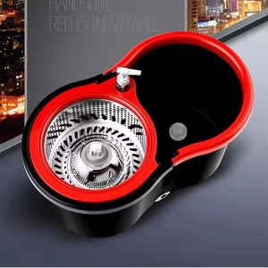 Vente en gros <span class=keywords><strong>Magic</strong></span> Spin 360 vadrouille en microfibre avec vadrouille de nettoyage et vadrouille à tige torsadée en acier inoxydable - Product Image 2