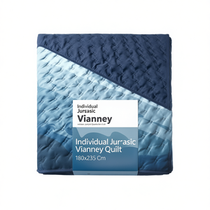 Couette individuelle Jursasic Vianney 180x235 cm, dégradé bleu, matelassée individuellement, pour toute la saison, usage domestique - Product Image 1