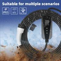 Cargador Portátil para Vehículos Eléctricos GDON GBT para el Hogar, Nivel 2, 32 Amperios, Estación de Carga Residencial para Autos Eléctricos con Cable de 5m