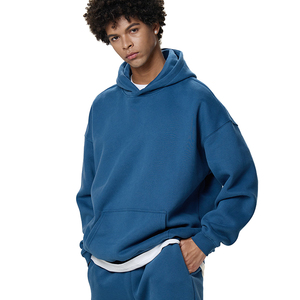 Sweat à capuche en molleton surdimensionné <span class=keywords><strong>vintage</strong></span> pour homme, style américain, avec cordon de serrage, 350G, pour l'hiver, marque Tide, taille XL, transfrontalier - Product Image 3