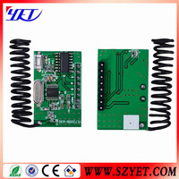 YET205B-630 3.3-5V Módulo Receptor RF Superheterodino ASK con Antena de Decodificación, Luz de Alarma, Sistema de Seguridad