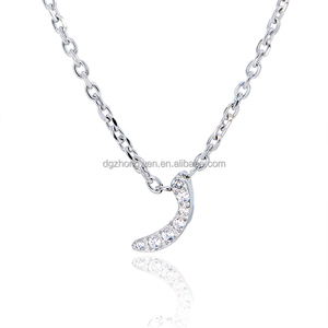 Personalizado deslustre libre 18K chapado en oro de acero inoxidable circonitas cúbicas árabe inicial letra collar nombre Collar para mujer - Product Image 5