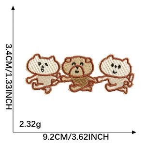 Patch décoratif en feutre coréen DIY, motif animal brodé mignon (chat, chien) pour vêtements - Product Image 5