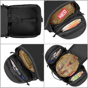 Sac de rangement pour casque tactique avec sangles MOLLE, étui de transport rembourré pour casque avec plusieurs compartiments - Product Image 4
