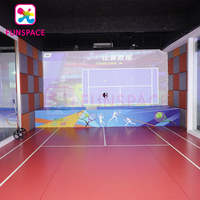Funspace Intérieur AR Tennis Simulator Jeu AR Sports Interactif Mur Jeu AR Tennis Simulateur pour Adultes/enfants