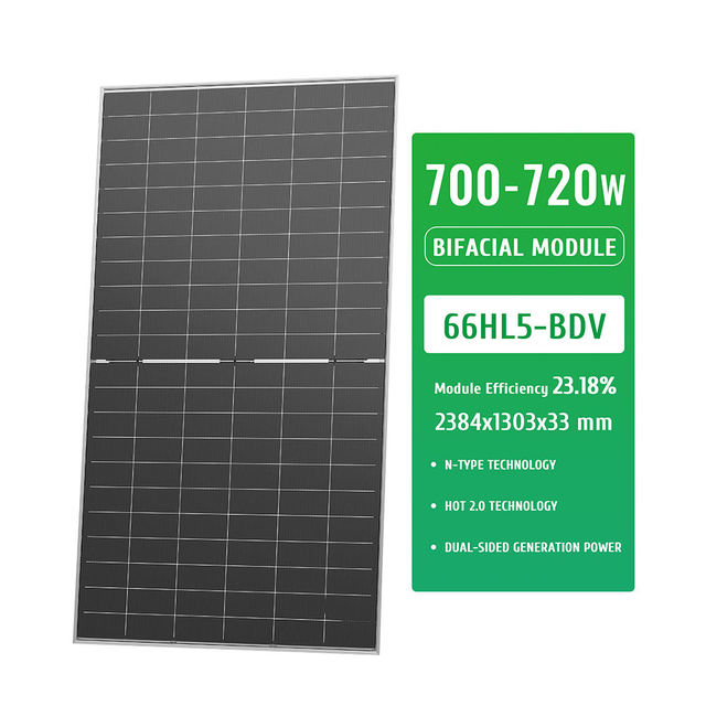 Jinko Solar Tier 1 Brand Bifacial PV Modules 715W 720w 725w 730W Solar Panels in Stock