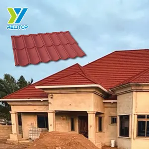 石材涂层屋面瓦价格弧形瓦用于屋顶石材涂层瓦