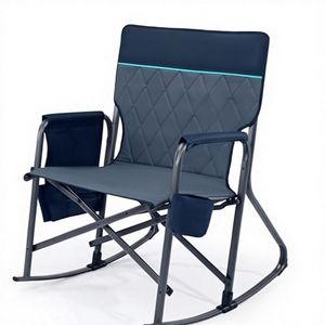 Timber Ridge Folding Oversized Rocking <b>Camping</b> Chair 400lbs Capacity Portable Outdoor Rocker Hard Armrests <b>Cup</b> Holder Side - Product Image 4