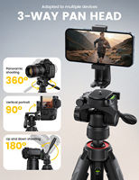 Support de photographie professionnel Lamicall STFC01, capacité de charge de 17,6 lb, trépied pour appareil photo, support de téléphone pour appareil photo reflex numérique, caméscope, caméra d'action
