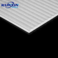 Feuille acrylique à motif nervuré en plastique Prix d'usine Feuille acrylique décorative en fonte fine de 2mm pour découpe au laser