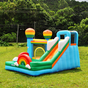 Château gonflable Dinosaure <span class=keywords><strong>sauteur</strong></span> avec <span class=keywords><strong>ballon</strong></span> à air chaud, trampoline et toboggan, petit modèle d'intérieur pour enfants et maternelles - Product Image 3