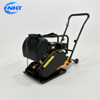 Compacteur à plaques HT-150, vitesse de déplacement de 6 à 16 m/min, taille de plaque de 53*46 cm, moteur à essence pour le compactage