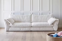 Ensemble de canapés Chesterfield écologiques modernes Green Nature, tissu, structure en bois massif, garnissage en duvet, salon, garantie 10 ans
