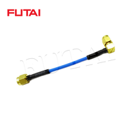 Câble coaxial RF semi-flexible SS405 SMA mâle coudé vers SMA mâle pour systèmes aérospatiaux et radar