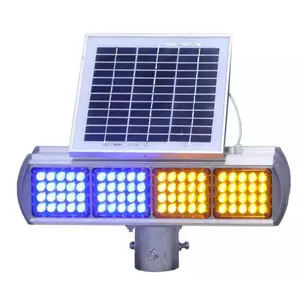 An toàn đường bộ năng lượng mặt trời LED chướng ngại vật Strobe CAUTION ánh sáng, năng lượng mặt trời nhấp nháy đèn hiệu Strobe LED cảnh báo giao thông ánh sáng năng lượng mặt trời