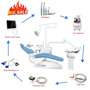 Fauteuil dentaire Machine Clinique de <span class=keywords><strong>dentiste</strong></span> Équipement dentaire médical Divan d'examen Fauteuil dentaire de luxe - Product Image 3
